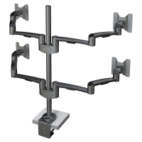 Настольный кронштейн для четырех мониторов Kondator 438-LC29B Monitor arm OSLO - System 4 Black