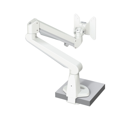 Настольный кронштейн c газлифтом для одного монитора Kondator 438-LC50W Monitor arm STOCKHOLM Gas Spring White