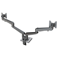 Настольный кронштейн c газлифтом для двух мониторов Kondator 438-LC52B Monitor arm STOCKHOLM Twin Gas Spring Black