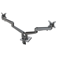 Настольный кронштейн c газлифтом для двух мониторов Kondator 438-LC57B Monitor arm STOCKHOLM Twin Gas Spring 8-14 Black