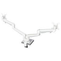Настольный кронштейн c газлифтом для двух мониторов Kondator 438-LC57W Monitor arm STOCKHOLM Twin Gas Spring 8-14 White