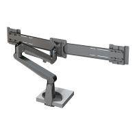 Настольный кронштейн c газлифтом для двух мониторов Kondator 438-LC58B Monitor arm STOCKHOLM Duo Gas Spring Black