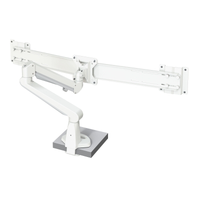 Настольный кронштейн c газлифтом для двух мониторов Kondator 438-LC58W Monitor arm STOCKHOLM Duo Gas Spring White Настольный кронштейн c газлифтом для двух мониторов Kondator 438-LC58W Monitor arm STOCKHOLM Duo Gas Spring White