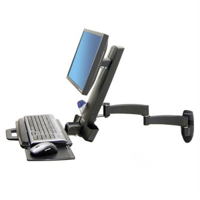 Настенное рабочее место для одного монитора Ergotron 45-230-200 200 Series Combo Arm (Black) Настенное рабочее место для одного монитора Ergotron 45-230-200 200 Series Combo Arm (Black)