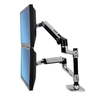 Кронштейн для двух мониторов с газлифтом Ergotron 45-248-026 LX Dual Stacking Arm (Polished Aluminum) Кронштейн для двух мониторов с газлифтом Ergotron 45-248-026 LX Dual Stacking Arm (Polished Aluminum)
