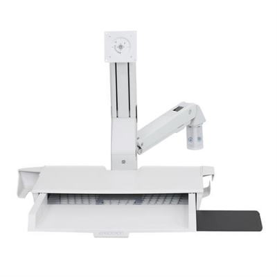 Настенное рабочее место для одного монитора Ergotron 45-260-216 StyleView Sit-Stand Combo Arm with Worksurface (White) Настенное рабочее место для одного монитора Ergotron 45-260-216 StyleView Sit-Stand Combo Arm with Worksurface (White)