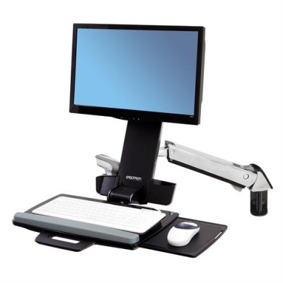 Настенное рабочее место для одного монитора Ergotron 45-266-026 StyleView Sit-Stand Combo Arm (Polished Aluminum) Настенное рабочее место для одного монитора Ergotron 45-266-026 StyleView Sit-Stand Combo Arm (Polished Aluminum)