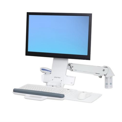 Настенное рабочее место для одного монитора Ergotron 45-266-216 StyleView Sit-Stand Combo Arm (White) Настенное рабочее место для одного монитора Ergotron 45-266-216 StyleView Sit-Stand Combo Arm (White)