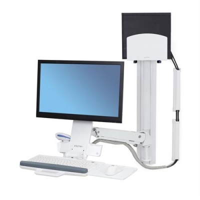 Настенное рабочее место для одного монитора Ergotron 45-271-216 StyleView Sit-Stand Combo System with Worksurface (White) Настенное рабочее место для одного монитора Ergotron 45-271-216 StyleView Sit-Stand Combo System with Worksurface (White)