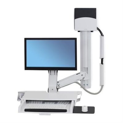 Настенное рабочее место для одного монитора Ergotron 45-272-216 StyleView Sit-Stand Combo System with Worksurface (White) Настенное рабочее место для одного монитора Ergotron 45-272-216 StyleView Sit-Stand Combo System with Worksurface (White)