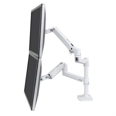 Кронштейн для двух мониторов с газлифтом Ergotron 45-492-216 LX Dual Stacking Arm (White) Кронштейн для двух мониторов с газлифтом Ergotron 45-492-216 LX Dual Stacking Arm (White)