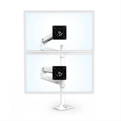 Кронштейн для двух мониторов c газлифтом Ergotron 45-509-216 HX Desk Dual Monitor Arm (White)