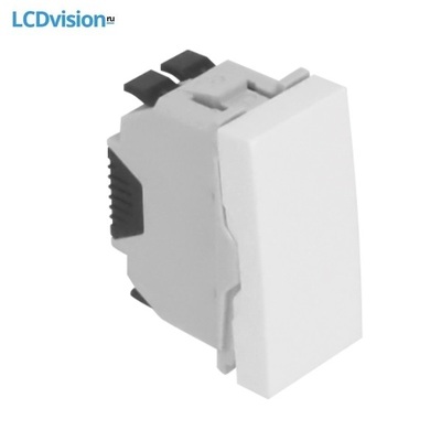 Кнопка (НО+НЗ) – 1 модуль 10А — 250В~ Efapel 45166 Rocker Push-button (NO+NC) - 1 Module
