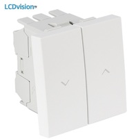 Выключатель для жалюзи – 2 модуля 10А — 250В~ Efapel 45293 Electric Shutters Switch - 2 Modules