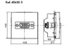 Розетка VGA HD15 - 2 модуля Efapel 45430 Female HD15 Socket - 2 Modules Розетка VGA HD15 - 2 модуля Efapel 45430 Female HD15 Socket - 2 Modules