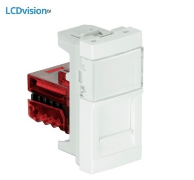 Розетка RJ45 CAT6 UTP c коннектором - 1 модуль Efapel 45978 Module with 1 RJ45 Cat. 6 UTP Connector (250 MHz) - 1 Module