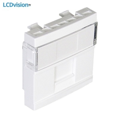 Лицевая панель для розетки 1 RJ45 Keystone – 2 модуля Efapel 45976 Face Plate for 1 RJ45 Connectors - 2 Modules Лицевая панель для розетки 1 RJ45 Keystone – 2 модуля Efapel 45976 Face Plate for 1 RJ45 Connectors - 2 Modules