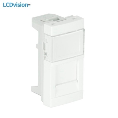 Лицевая панель для розетки 1 RJ45 Keystone – 1 модуль Efapel 45977 Face Plate for 1 RJ45 Connector - 1 Module Лицевая панель для розетки 1 RJ45 Keystone – 1 модуль Efapel 45977 Face Plate for 1 RJ45 Connector - 1 Module
