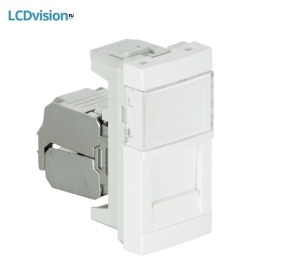 Розетка RJ45 CAT6A STP c коннектором - 1 модуль Efapel 45987 Module with 1 RJ45 Cat. 6A STP Connector (500 MHz) - 1 Module