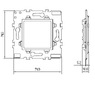 Адаптер Q45 для устройств скрытого монтажа Efapel ADAPTER Q45 45993 Адаптер Q45 для устройств скрытого монтажа Efapel ADAPTER Q45 45993