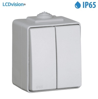 Выключатель двухклавишный накладной IP65 10А — 250В~ Efapel 48061 Two Circuits Switch Выключатель двухклавишный накладной IP65 10А — 250В~ Efapel 48061 Two Circuits Switch