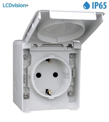 Накладная розетка (2K+З) IP65 16А — 250В~ Efapel 48131 Safety Earth Socket (Schuko Type) Накладная розетка (2K+З) IP65 16А — 250В~ Efapel 48131 Safety Earth Socket (Schuko Type)