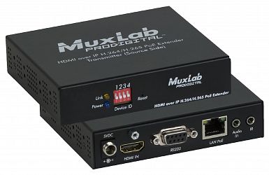 HDMI over IP H.264/H.265 удлинитель c PoE MuxLab 500762-TX AV over IP H.264/H.265 PoE Extender Transmitter HDMI over IP H.264/H.265 удлинитель c PoE MuxLab 500762-TX AV over IP H.264/H.265 PoE Extender Transmitter