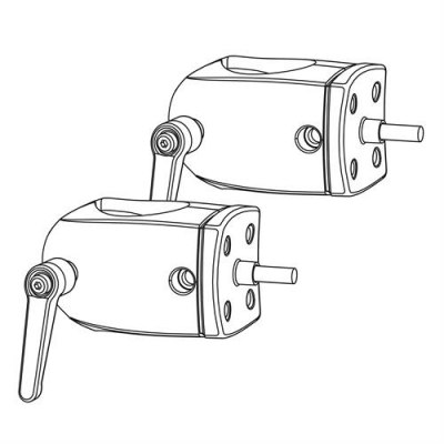 Зажимы для установки на шест Ergotron 60-443-200 DS100 Outboard Pole Clamps