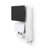 Настенное рабочее место для одного монитора Ergotron 61-081-062 StyleView Sit-Stand Vertical Lift, High Traffic Area (White)