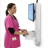 Настенное рабочее место для одного монитора Ergotron 61-081-062 StyleView Sit-Stand Vertical Lift, High Traffic Area (White)