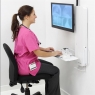 Настенное рабочее место для одного монитора Ergotron 61-081-062 StyleView Sit-Stand Vertical Lift, High Traffic Area (White)