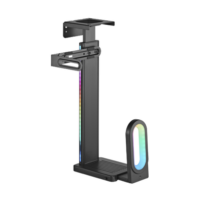Универсальный держатель для системного блока с RGB подсветкой Lumi CPB-26R Easy Set-Up Under-Desk/Wall CPU Holder with RGB Lighting Универсальный держатель для системного блока с RGB подсветкой Lumi CPB-26R Easy Set-Up Under-Desk/Wall CPU Holder with RGB Lighting