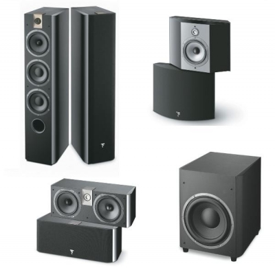 Комплект акустических систем 5.1 Focal Chorus 726 HTS Black Style