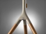 Напольная дизайнерская стойка Tripod для телевизора OneForAll WM7471 Walnut & Gun metal