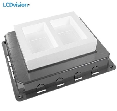 Коробка под заливку для люка на 6 модулей 45×45 мм Efapel 83056 Flush Mounting Box for Floor Box - 12 Modules Коробка под заливку для люка на 6 модулей 45×45 мм Efapel 83056 Flush Mounting Box for Floor Box - 12 Modules