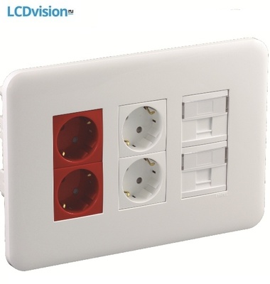 Встраиваемый розеточный блок на 6 модулей 45 х 45 мм Efapel 83402 Workstation Flush Mounting - 3x4 Modules Встраиваемый розеточный блок на 6 модулей 45 х 45 мм Efapel 83402 Workstation Flush Mounting - 3x4 Modules