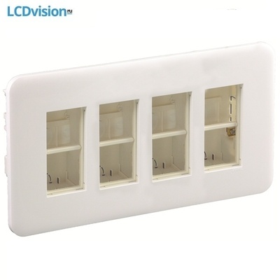 Встраиваемый розеточный блок на 8 модулей 45 х 45 мм Efapel 83403 Workstation Flush Mounting - 4x4 Modules Встраиваемый розеточный блок на 8 модулей 45 х 45 мм Efapel 83403 Workstation Flush Mounting - 4x4 Modules