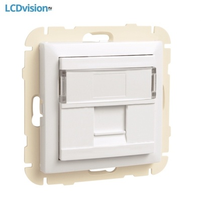 Адаптер-розетка RJ45 Keystone без коннектора Efapel 90441 Cover Ring with Single Support for RJ45 Connectors Адаптер-розетка RJ45 Keystone без коннектора Efapel 90441 Cover Ring with Single Support for RJ45 Connectors