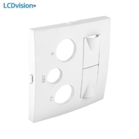 Лицевая панель для мультимедиа розетки Efapel 90773 Cover Plate for R - TV - SAT - 2xRJ45 Multimedia Socket