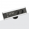 Настольный розеточный блок Kondator 935-D2DU (2S2U2LAN)