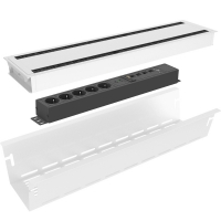 Встраиваемый розеточный блок Kondator 935-K46D (5S2UCa4LAN2U1HDMI)