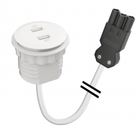 Встраиваемое USB-зарядное устройство Kondator 935-PM51-GST (2UCa)
