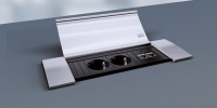 Встраиваемый розеточный блок Bachmann POWER FRAME COVER S (2S2LAN)