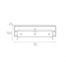 Тумба под телевизор BDI Cavo 8167-S Natural Walnut