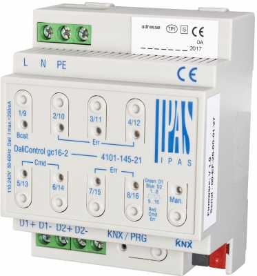 Интерфейс KNX-DALI DaliControl IPAS DaliControl gc16-2