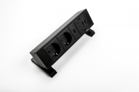 Настольный розеточный блок Sсhulte EVOline Dock Square (2S1UC2U)