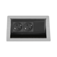 Встраиваемый розеточный блок Sсhulte EVOline FlipTop Push S (2S1C)