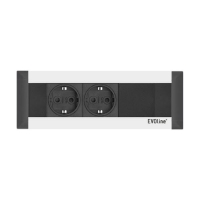 Встраиваемый розеточный блок Sсhulte EVOline FrameDock S (2S1С)