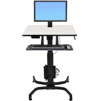 Офисный стол с ручной регулировкой по высоте Ergotron 24-280-926 WorkFit-PD, Sit-Stand Desk (Light Grey)
