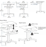 Офисный стол с ручной регулировкой по высоте Ergotron 24-280-927 WorkFit-PD, Sit-Stand Desk (Walnut)